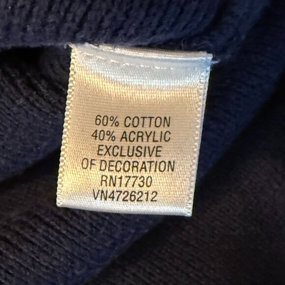 Vintage Mossimo Y2K Zip Up Sweater L Navy Blue  2000s grunge‎ - Picture 3 of 10